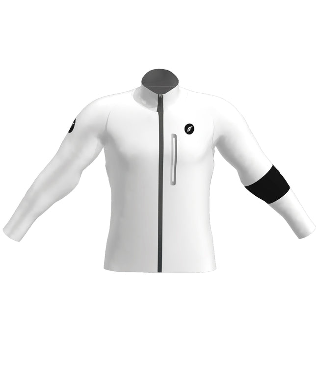 Chamarra Ciclismo Flash Impermeable WTS Blanca